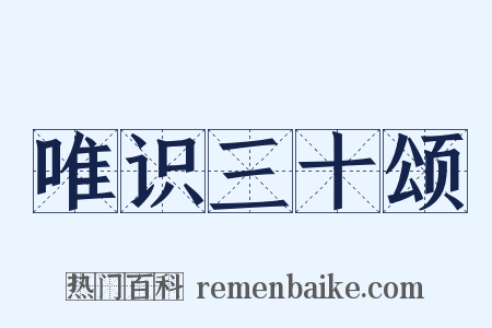 唯识三十颂是什么意思的图片